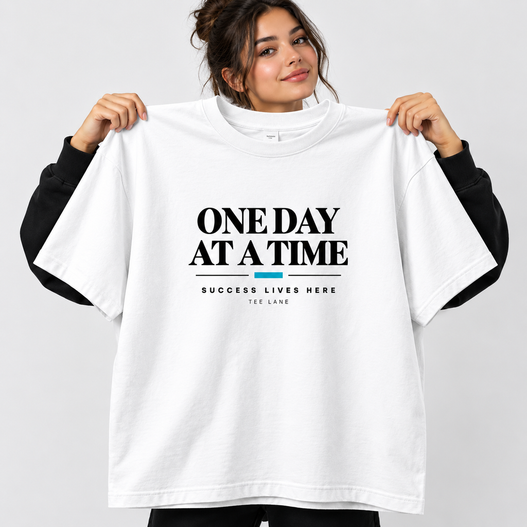 One Day at a Time Oversized TEE