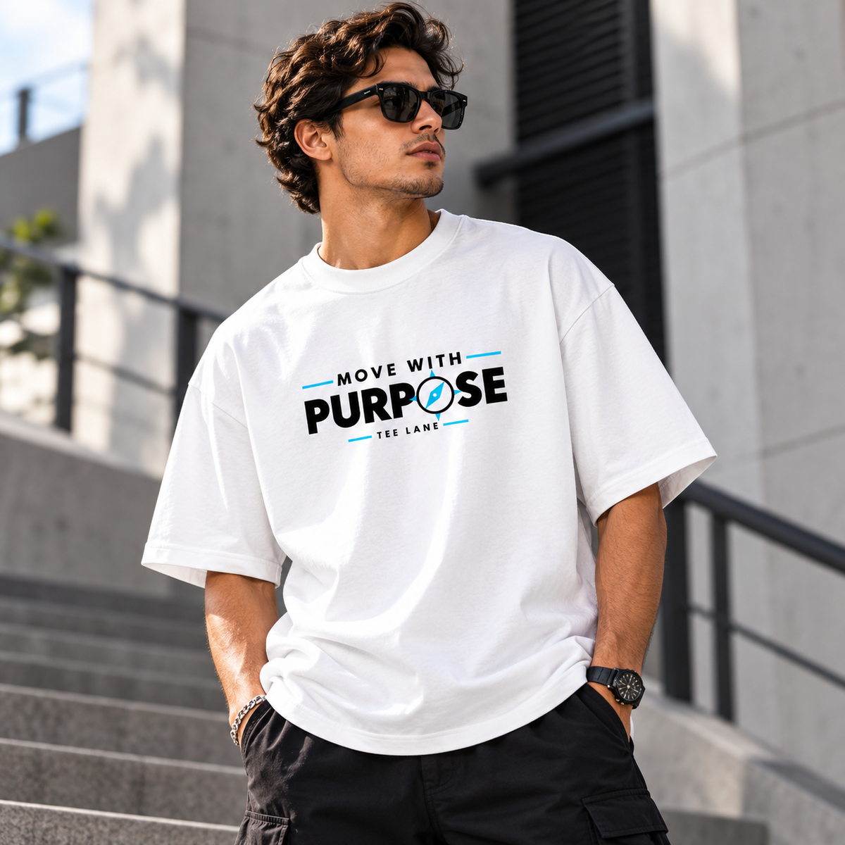 Move with Purpose Oversized TEE