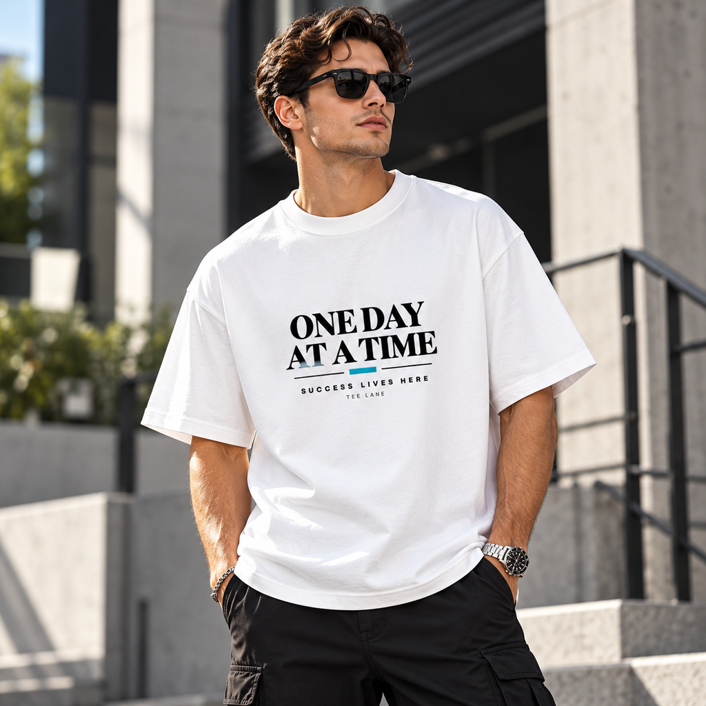 One Day at a Time Oversized TEE