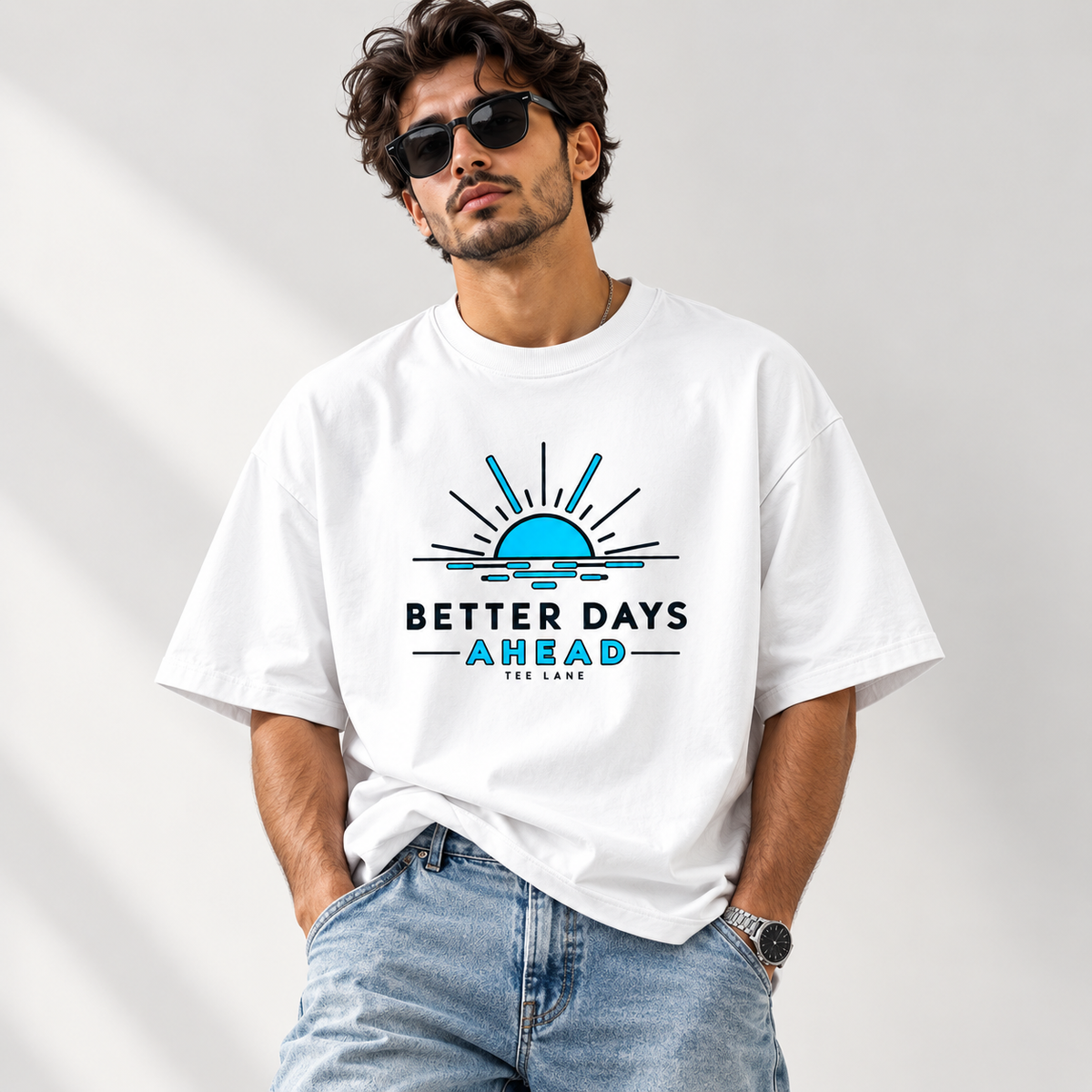 Better Days Ahead Oversized TEE