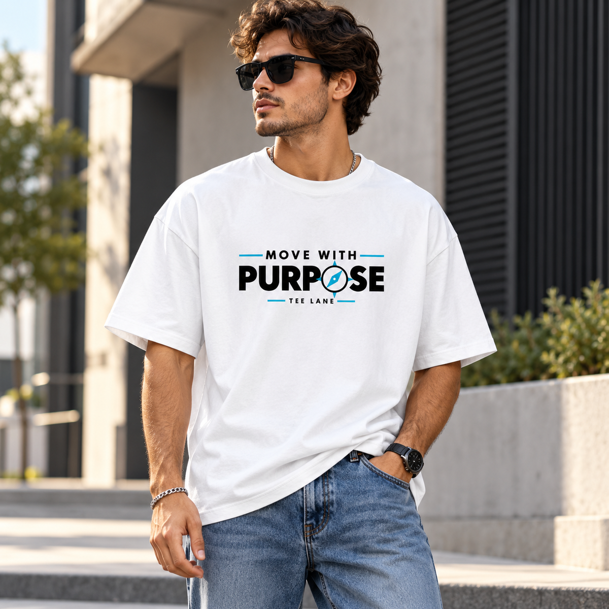 Move with Purpose Oversized TEE